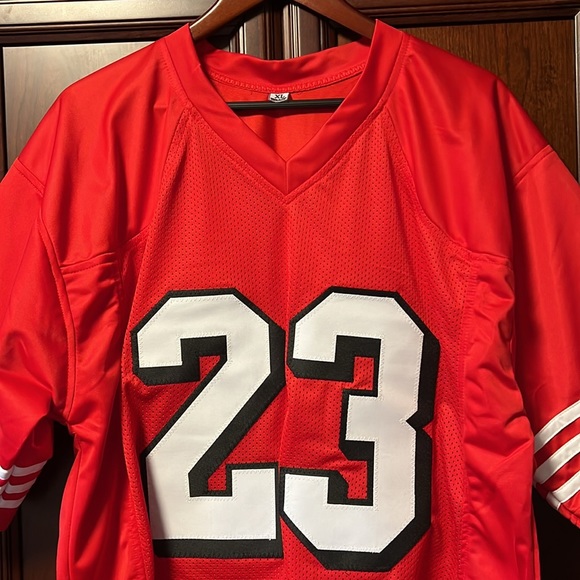 Brand New Custom Design Throwback NFL SF 49er Christian McCaffrey #23 Red Jersey - Picture 5 of 8